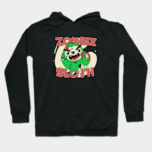 Cute Zombie Sloth // Funny Halloween Zombie Animals Hoodie